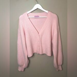 Nordstrom - EDIKTED - Sabrina Bishop Sleeve Crop Cardigan
